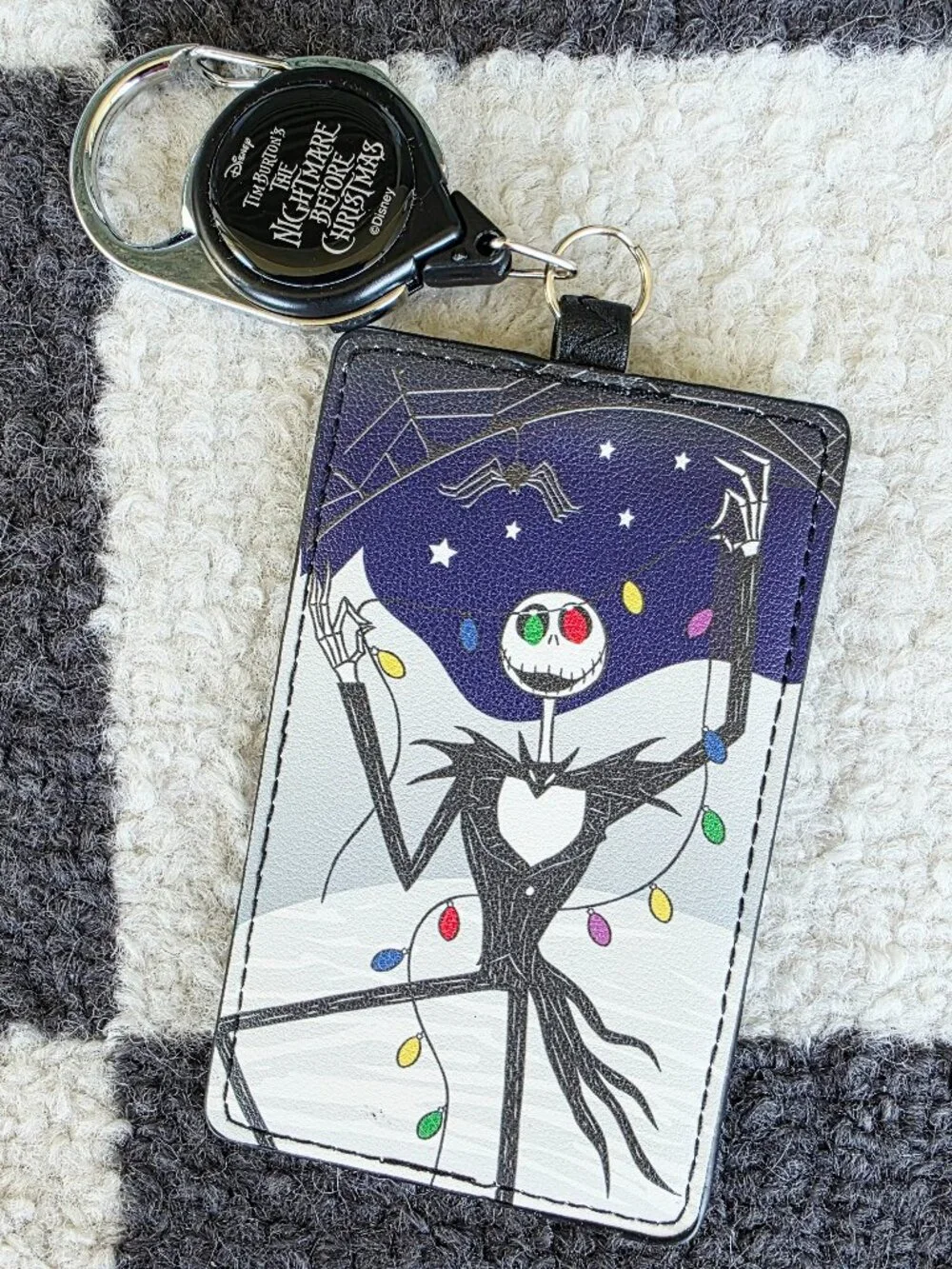 Disney Loungefly The Nightmare Before Christmas Jack Retractable Badge Holder